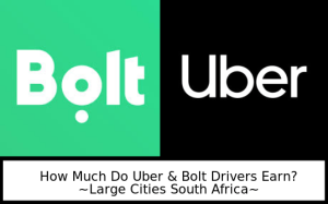 bolt uber earnings delivery driver wage South Africa