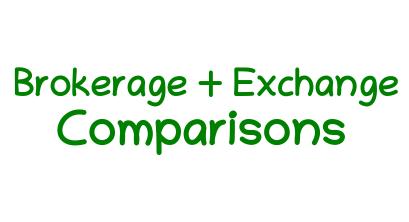 brokerage and exchange comparisons